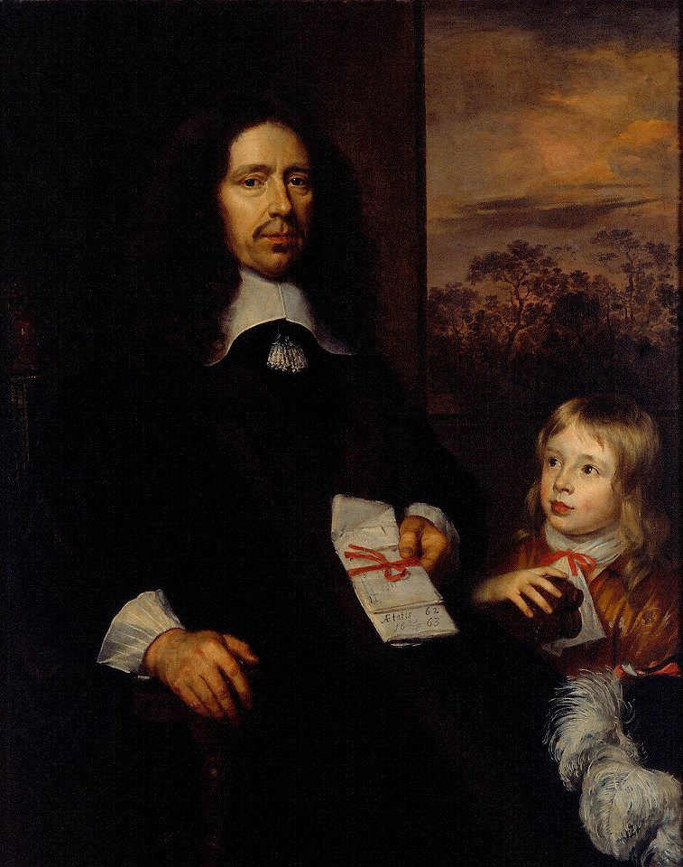 J. Mijtens - Albert van Nierop (1600-1676) en zijn kleinzoon Albert Schas (1656-1719) - C142 - Cultural Heritage Agency of the Netherlands Art Collection