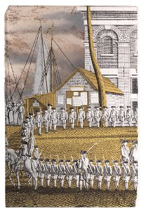 J. Zeuner Pupils lined up at the Zeerecht building Amsterdam 1796