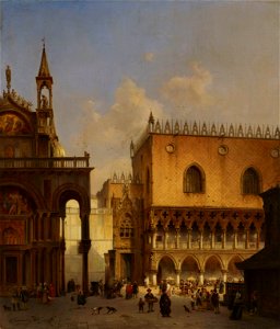 Ivo Ambroise Vermeersch - At the St Mark's Square in Venice - S-2009-185 - Finnish National Gallery