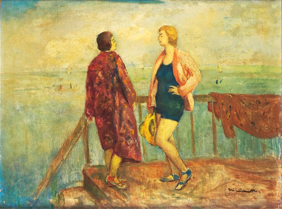 Iványi At the pier of Lake Balaton 1937