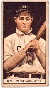 J. B. Ryan, Cleveland Naps, baseball card portrait LCCN2008678359