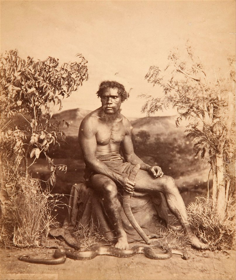 J W. Lindt - Portrait of an Aboriginal man - Google Art Project