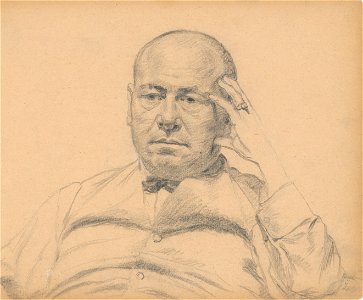 Ivan Žabota - Man substantiating his head