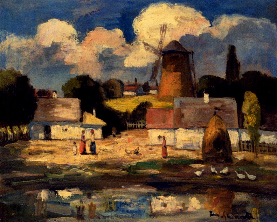 Iványi Village Scene