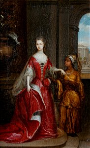J.B. Lantscroon - Elisabeth Savage (1699-1746). Echtgenote van Frederick van Nassau-Zuylensteyn, Graaf van Rochford - C1031 - Cultural Heritage Agency of the Netherlands Art Collection