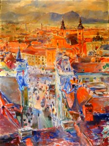 Ivan Vavpotič - Pogled z Ljubljanskega gradu