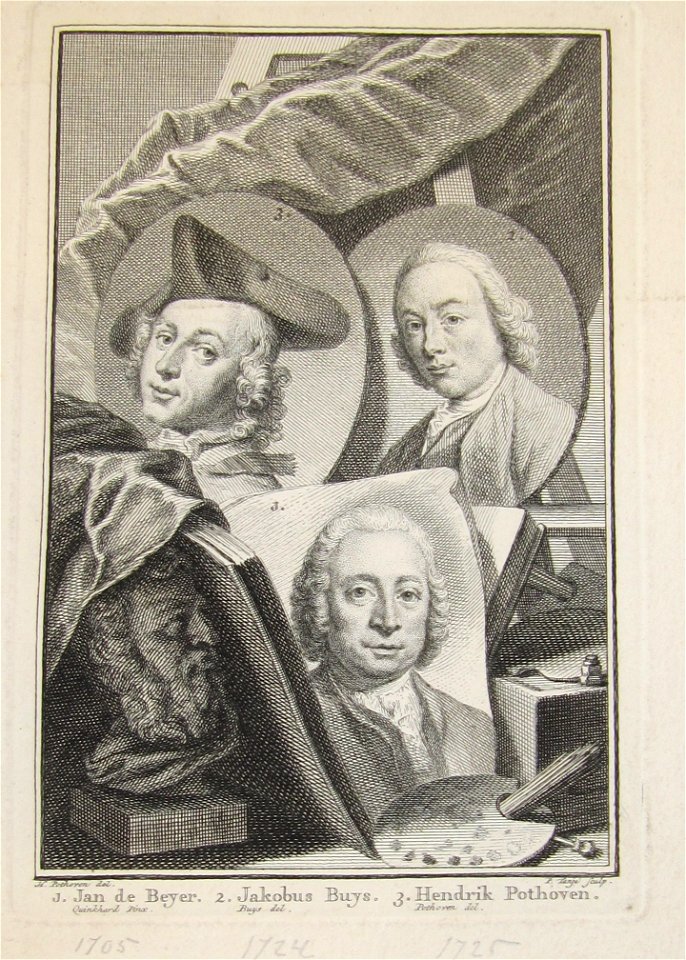 J. de Beyer 1703-1780, J. Buys 1724-1801, H. Pothoven 1725-1807 Erfgoedcentrum Rozet 300 191 d 2 A-07