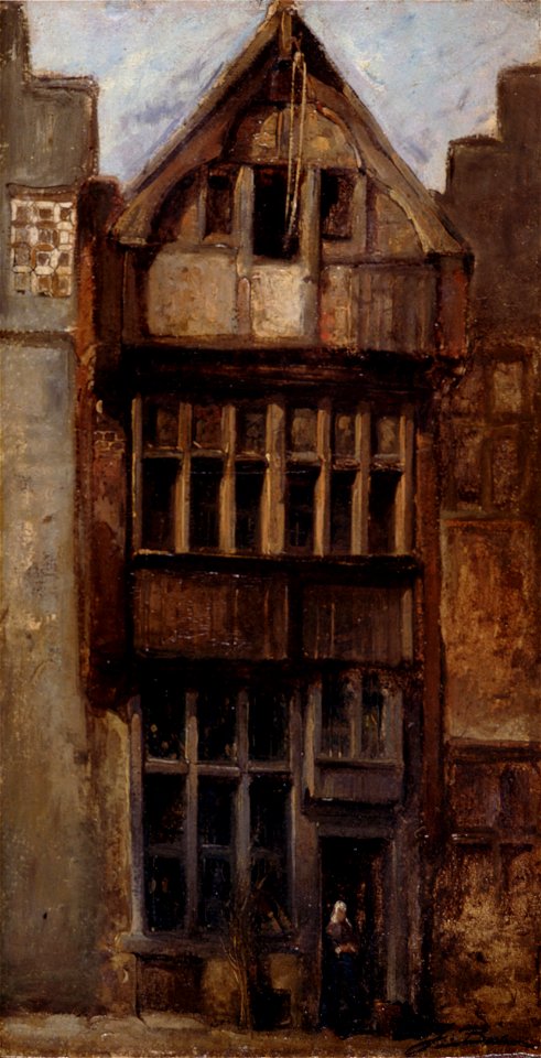 J. Bosboom - Houten huis - E892 - Cultural Heritage Agency of the Netherlands Art Collection