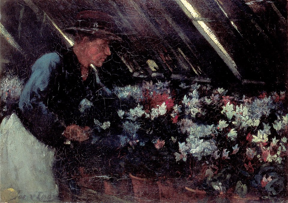 J. van Looy - Man in de kweekkas - AB3235 - Dordrechts Museum