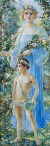 Ivan Vavpotič - Alegorija zdravilnega rastlinstva