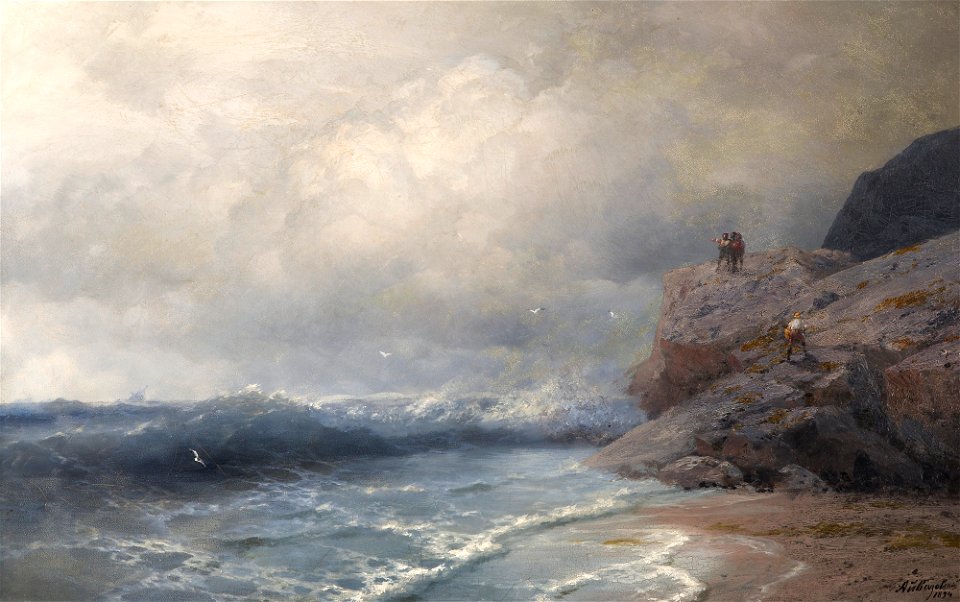Ivan Konstantinovich Aivazovsky - A ship in peril, 1894