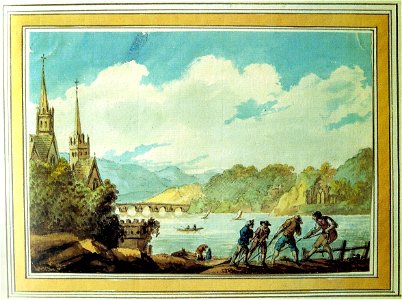 J Forbes View near Bingen 1817