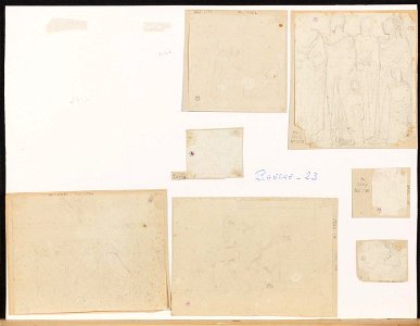 Ingres - MI.867.3503, Homme nu s'avançant vers une femme allongée