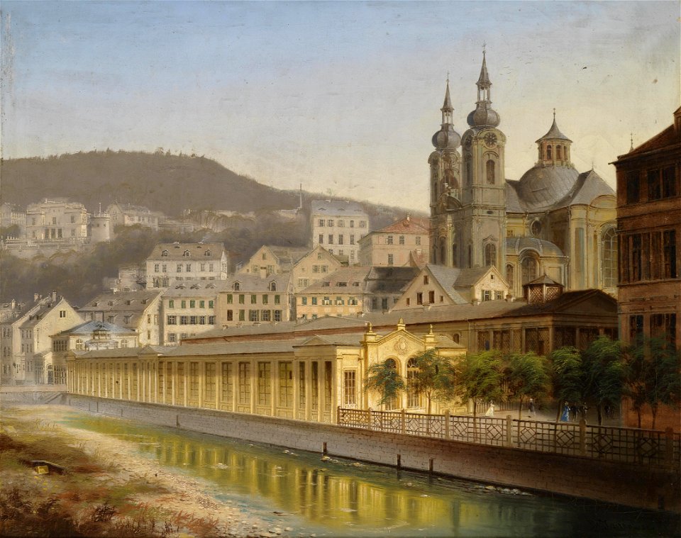 J Wilhelm Jankowsky Blick auf Karlsbad