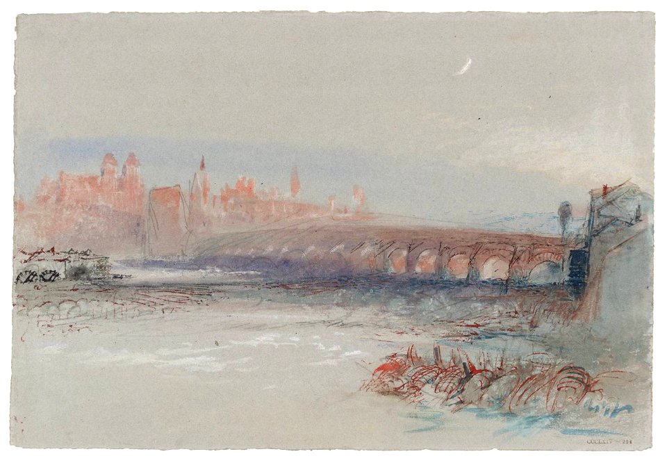 J M W Turner - Regensburg vom nordöstlichen Donauufer - 1840