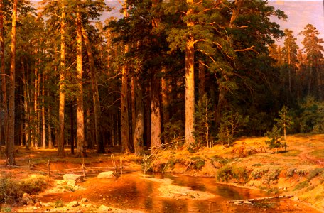 Ivan Shishkin - Mast-Tree grove - Google Art Project. Free illustration for personal and commercial use.