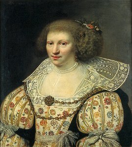 J.A. van Ravesteyn - Portret van een vrouw - NK2527 - Cultural Heritage Agency of the Netherlands Art Collection