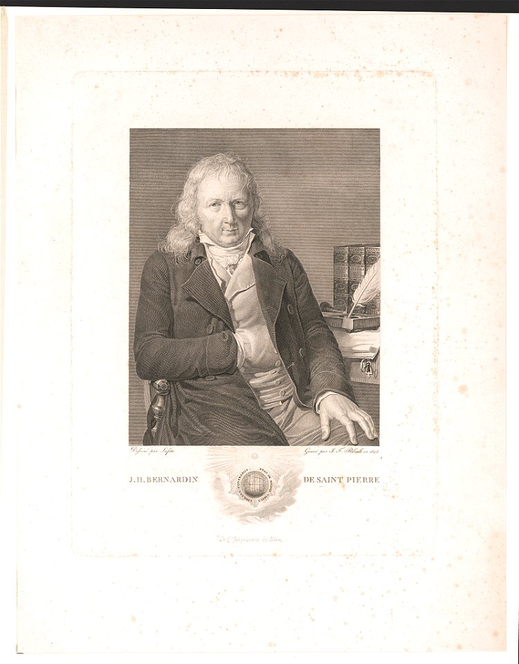 J.H. Bernardin de Saint Pierre - dessiné par Lafitte ; gravé par J.F. Ribault en 1805. LCCN89712381