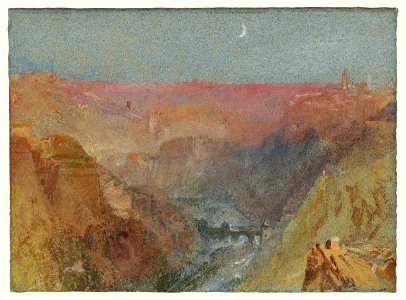J. W. M. Turner Luxembourg from the Alzette Valey