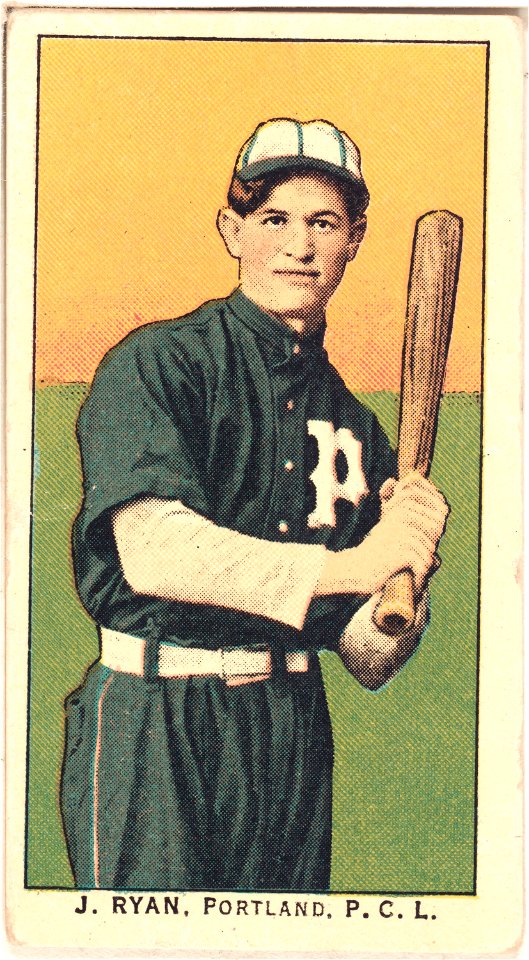 J. Ryan, Portland Team, baseball card portrait LCCN2008677313