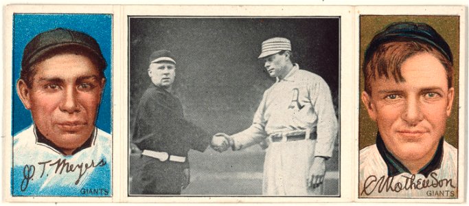 J. T. Meyers-C. Mathewson, New York Giants, baseball card portrait LCCN2008678534
