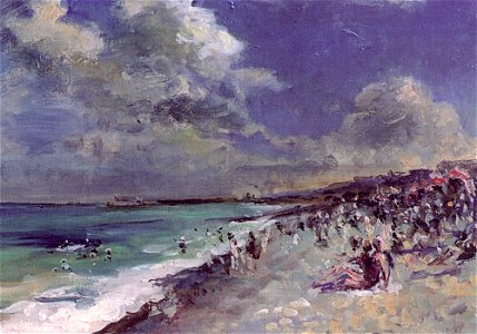 J E Blanche Plage Dieppe orage 1926