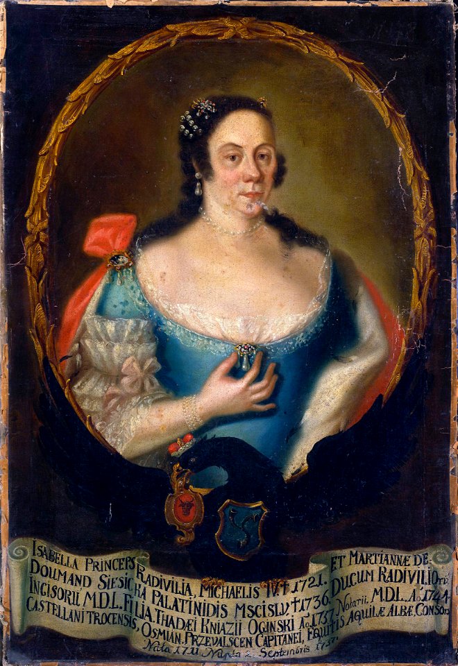 Izabeła Aginskaja (Radzivił). Ізабэла Агінская (Радзівіл) (1737-47)