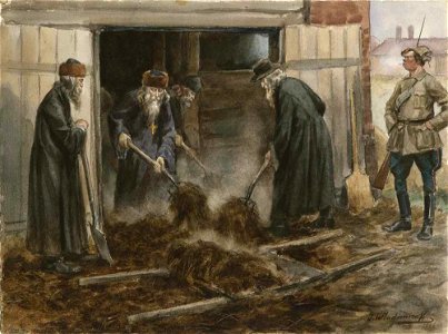 Ivan Vladimirov russian-clergy-on-forced-labor-1919. Free illustration for personal and commercial use.