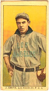 J. Smith, Los Angeles Team, baseball card portrait LCCN2008676995