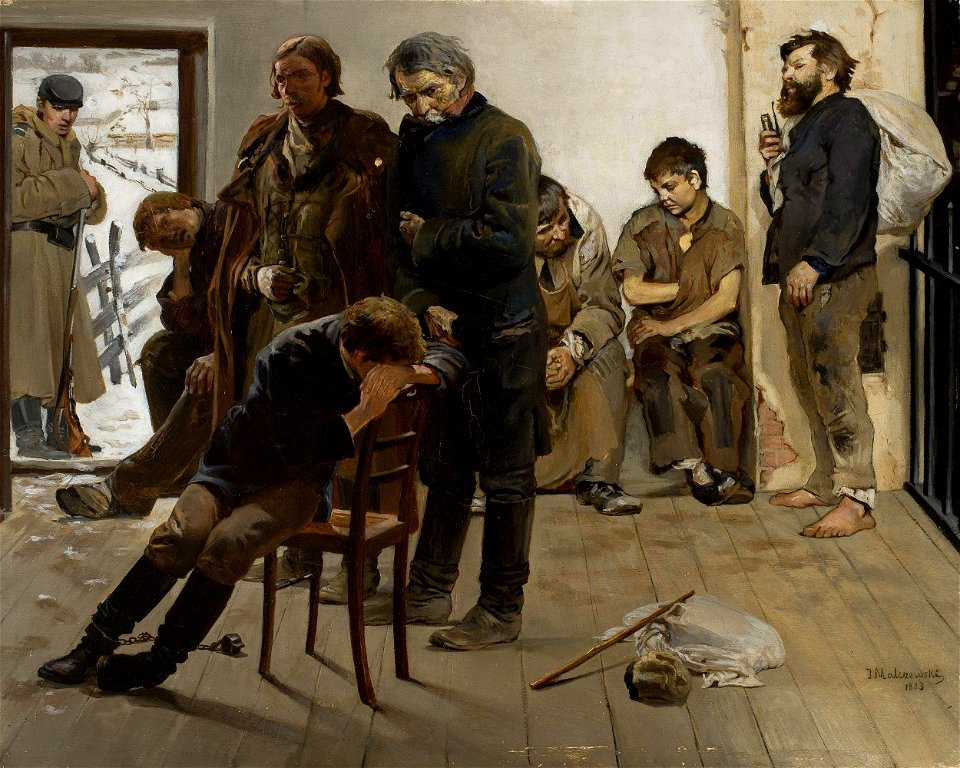 Jacek Malczewski - Na etapie (Aresztanci)