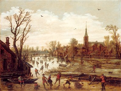 J.J. van Goyen - IJsgezicht - NK2583 - Frans Hals Museum