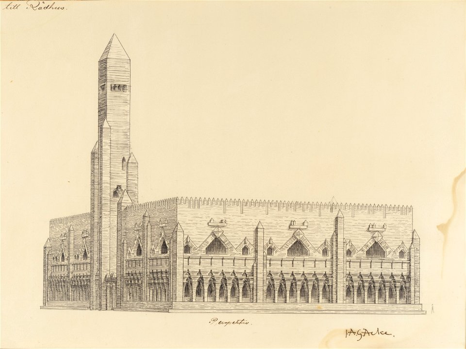 J.A.G. Acke Design for the City Hall Thielska 8