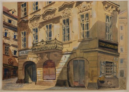 J Genabratzky Bürgerhaus Zu den fünf Kronen 1893