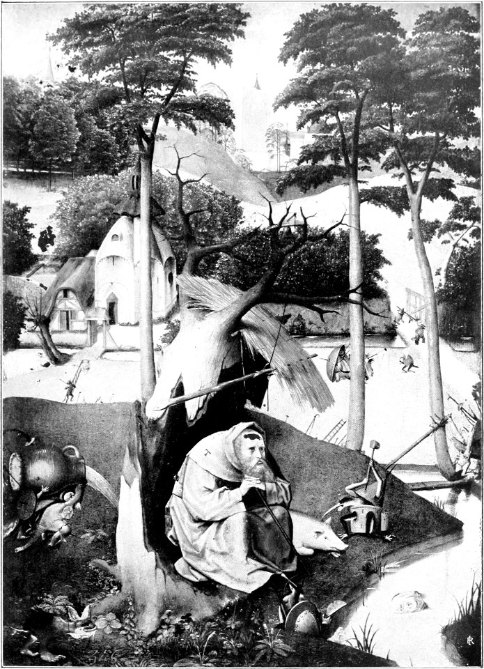 J. Bosch Prado Temptation of Saint Anthony (black and white)