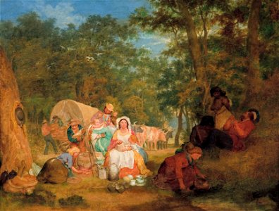 J. A. Gilfillan - Homeward bound- dinner-time - Google Art Project