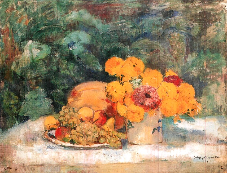 Iványi Still Life in the Open Air 1931