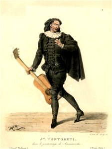 J.ph Tortoreti dans le personnage de Scaramouche (BM 1871,1209.2526)