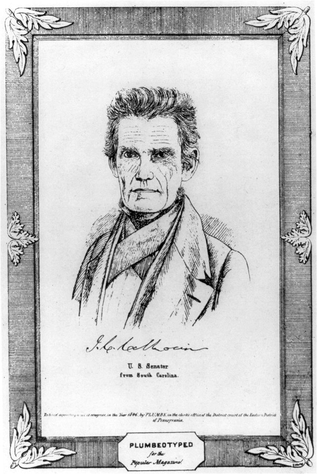 J.C. Calhoun, U.S. Senator from South Carolina LCCN2003674495