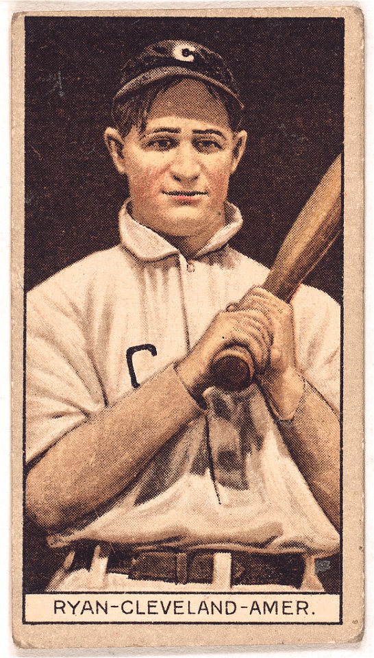 J. B. Ryan, Cleveland Naps, baseball card portrait LCCN2008678359