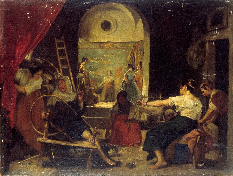 J. Dunselman - De tapijtweefsters - R775 - Cultural Heritage Agency of the Netherlands Art Collection