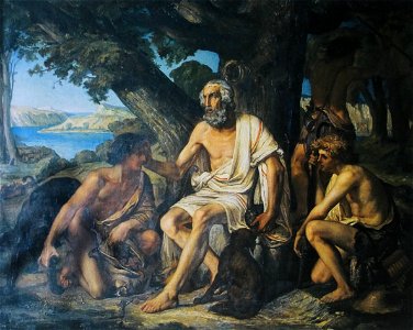 J P Laurens Homère dans l'ile de Syros 1864