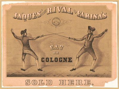 Ja'ques' the rival of Farina's eau de cologne. Sold here - J. Mayer & Co. Lith. 4 State St. Boston. LCCN2018646807