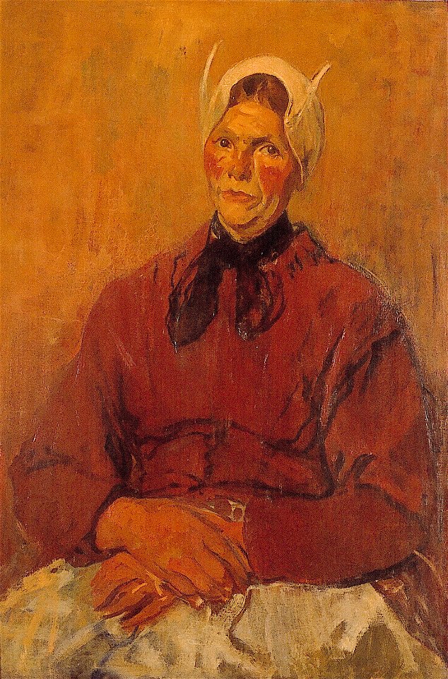 J. van Looy - Portret van een wasvrouw uit Soest - AB3343 - Frans Hals Museum