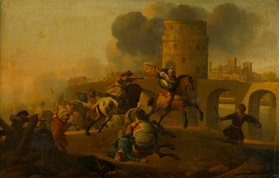 J. von Lochteren - Battle Scene (Battle outside the city walls) - O 4343 - Slovak National Gallery