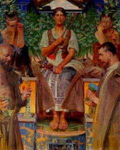 Jacek Malczewski - Homage to art and the muse - MP 4491 - National Museum in Warsaw