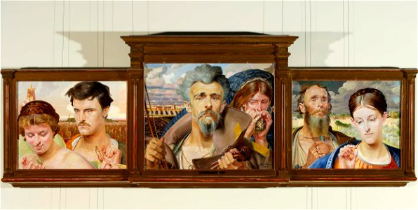 Jacek Malczewski - Music –triptych - MP 1908-a-c - National Museum in Warsaw