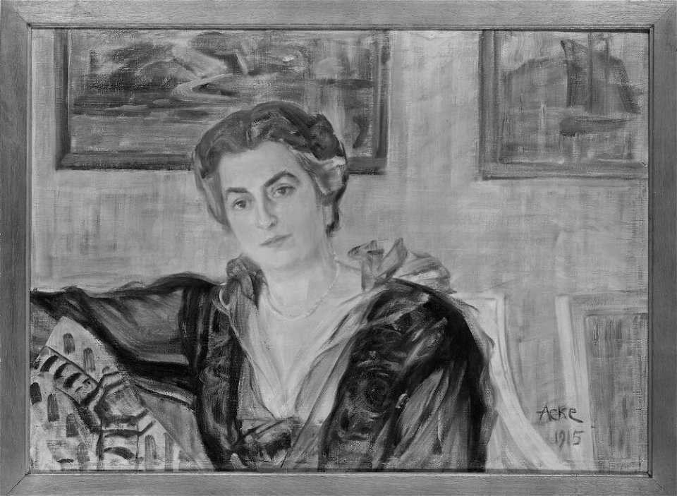 J.A.G. Acke (eg. Johan Axel Gustaf Andersson) - Ellen Josephson, 1871-1965, gift med affärsman John Josephson - NMGrh 3363 - Nationalmuseum