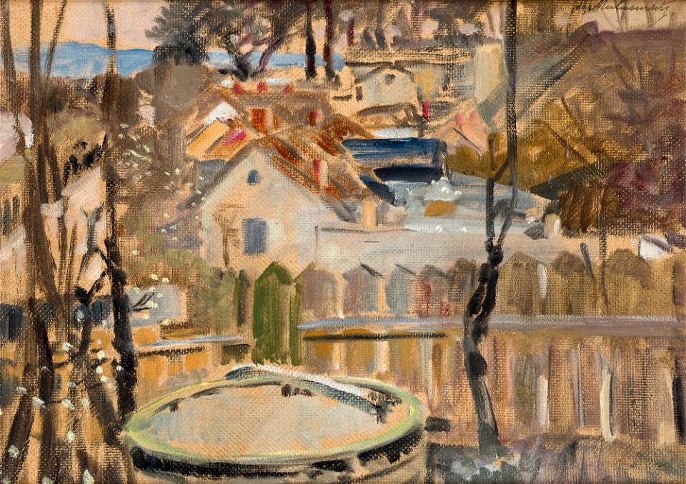 Jacek Malczewski - Landscape with a Well - MNK II-b-1613 - National Museum Kraków