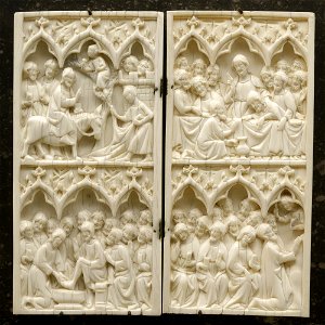 Ivory relief Gottorp Kunstkammer Nationalmuseet 10360