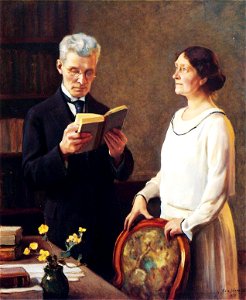 J J Mikkola and Maila Talvio by Järnefelt